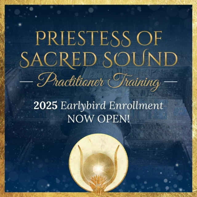 ⚜️TEMPLE DOORS ARE OPEN!⚜️

💙 SAVE £500 when you enroll by Dec 21st! 💙

I am so excited to announce that the doors are now officially open for our 2025 Priestess of Sacred Sound Practitioner Training + Retreat! 

This next LIVE-taught cohort will begin on February 18th 2025.
✨🎶💙✨🎶💙✨🎶💙

Join us in the Temple of Sacred Sound next year and…

 🎶 Step into the ancient Priestess mysteries of sacred sound, a living lineage that has its roots in Neolithic times when women were carriers of song & sound as instruments of the Goddess

🎶 Learn the Priestess arts of holding space and creating ceremony with your voice, drum, and other instruments 

🎶 Join a sisterhood of women who are raising their voices in devotion to the Goddess

🎶 Receive a sound healing certification as a that you can take forward into your professional work & practice

🎶 Learn from Dr Elsa Field, priestess, multi-instrumentalist & recording artist in the 4th cohort of this international training

➡️ When you enroll by December 21st for our 2025 training, you can:

💙 SAVE £500 on the full price of the training!
💙 Have the option of an extended 8 month payment plan for online training and the retreat
✨ PLUS The first 5 students to pay in full will receive a BONUS 1-1 Goddess Sound Healing Session with Elsa (valued at £387)

❓✨ Do you have questions about whether this training is right for you? 

You can book in for a free 20-minute Priestess Alignment Call with Elsa at the link at priestessofsacredsound.com

JOIN US IN 2025! 🌹
If the path of the Sacred Sound Priestess calls you, and you are seeking an embodied Priestess initiation grounded in practical skills & a deep spiritual initiation, it would be my honour to support your initiation into the realms of healing sound.

In love & devotion,
Elsa
Founder, Myrtle Grove Mystery School 🎶

—-
#sacredsound #sacredsoundhealing #throatchakrahealing #priestesstraining #voiceactivation #priestesspath #priestess #embodiedwoman #divinefeminine #divinefeminineenergy #divinefemininerising
#soundhealer #priestessofsacredsound #sacredsoundhealer #vocalcoachingonline #vocalcoaching #voicework