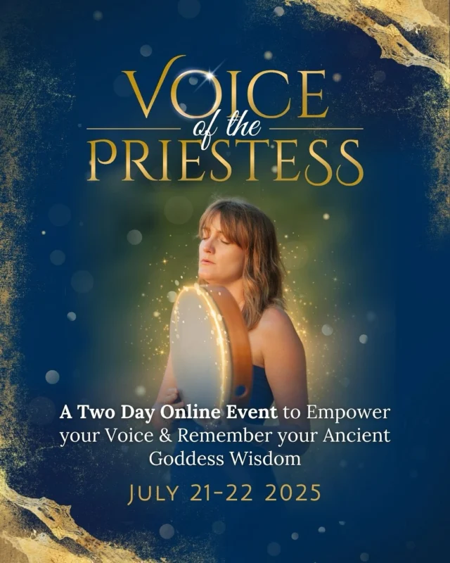 Sister,

As you remember who you truly are and the sacredness of all life,

Does the Priestess path call to you?

But perhaps you have questions or feelings of doubt…

“Who am I to call myself Priestess?

Does the world really need another Priestess?

How can I trust if the messages I receive from spirit are “real”?

Will others be open to my sacred work, or will I scare them away with anything too ‘woo’?”

🎶➡️Healing your voice will empower your Priestess path, as you feel worthy of being heard.

Thousands of years ago, our Priestess ancestors were silenced for their sacred feminine wisdom, and banned from singing or gathering in circles, as patriarchal religion slowly advanced across the planet.

But we are rising once more, as Instruments of the Goddess,

As Oracles of Her Wisdom.

If you sense that your Voice is a powerful healing tool,

You know that you are being guided by the Goddess,

You feel the call to gather in ceremony, to be a sacred wayshower to others…

And you are seeking community, support & sisterhood to uplift this path…

Join me for a special 2-Day LIVE Training happening July 21-22nd 2025!

This immersion coincides with the Feast Day of Mary Magdalene, a sacred guide who supports us to remember the sovereignty & power of our divine feminine voices.

🌹 Voice of the Priestess 🌹
A 2-Day Healing Event to Empower Your Voice & Remember your Ancient Goddess Wisdom

➡️ comment VOICE for the link to register 💙

In this special LIVE 2-day event, you will receive channelled teachings, embodiment practices & vocal activations to support you to heal your sacred voice and rise into the Priestess you were born to be! ✨

Earlybird tickets are just £16 (approx. $20) and are available until TOMORROW, July 14th!

I hope that if you feel the call to empower your Priestess voice and contribute to our shared healing Temple, you will join us!

In love & devotion,
Elsa 🌹

PS: This event is for sisters on the Priestess path or those to drawn to it, and no musical or singing experience is needed to join us. 
➡️ comment VOICE for the link to register 💙